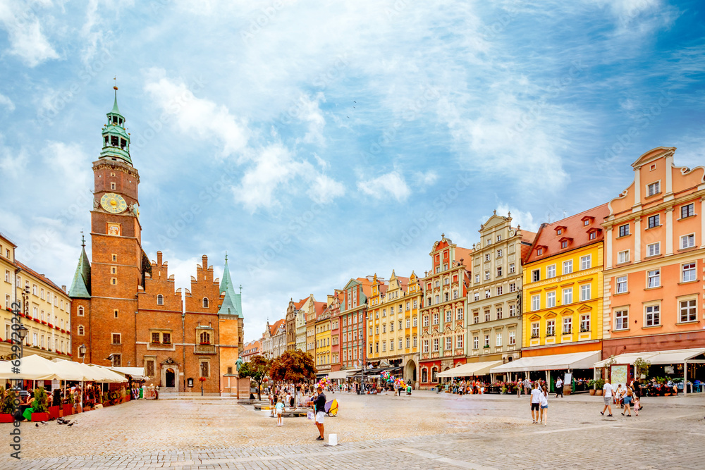 Obraz premium Altstadt, Breslau, Polen