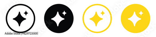 Sparkle star icon, blink star shine icons. Stars sparkles vector sign , effects filters icons twinkle symbol