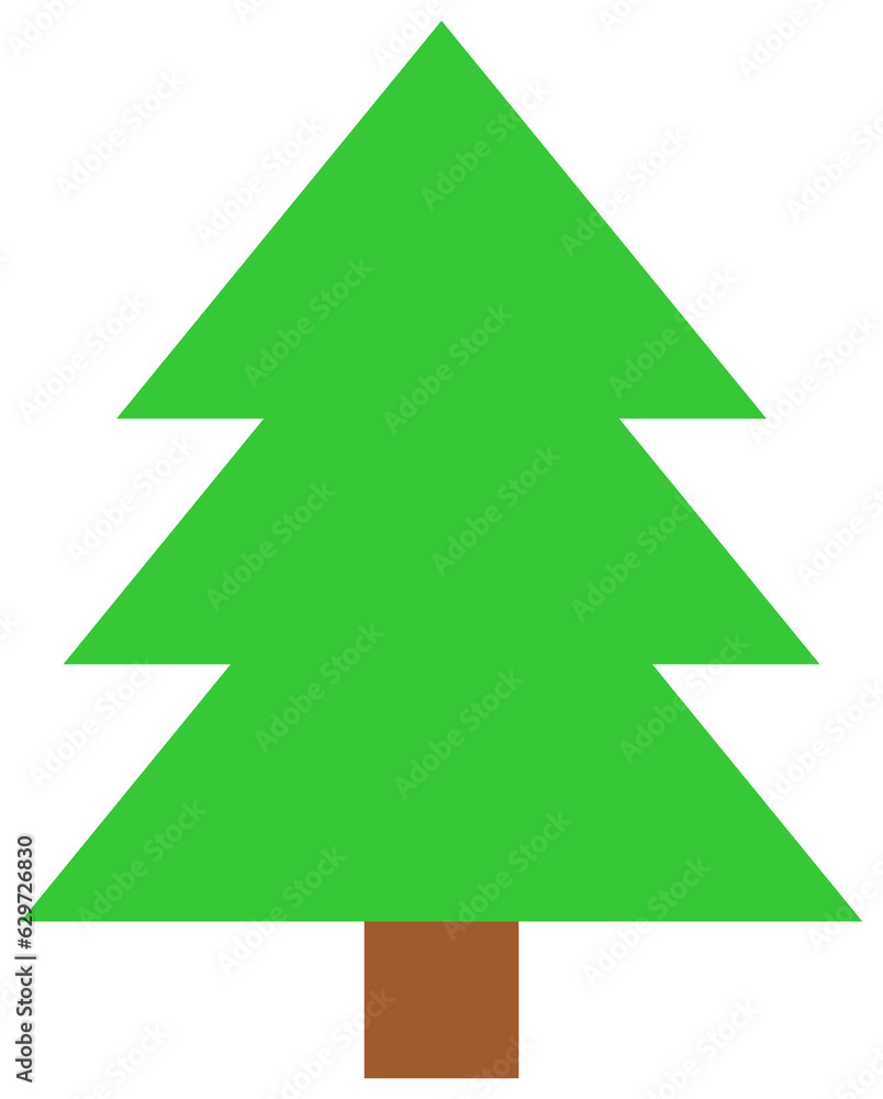 Pine tree icon. 