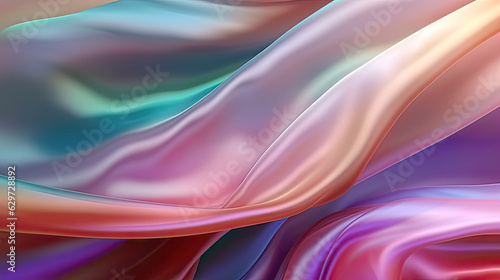 Abstract pastel colored flowing fabric background