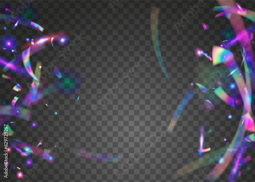 Falling Texture. Pink Disco Effect. Cristal Glare. Webpunk Art. Glamour Foil. Hologram Sparkles. Shiny Vaporwave Template. Metal Design. Violet Falling Texture