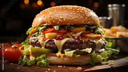 Mouthwatering Hamburger Delight