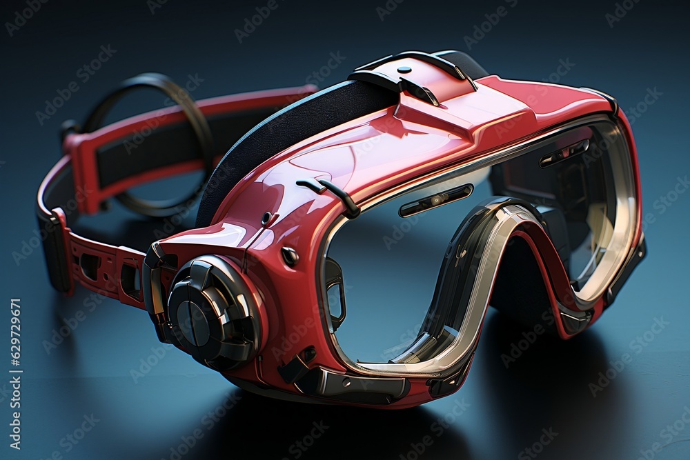 Futuristic Virtual Glasses, VR headsets. Technology digital Futuristic Innovation Device Concept.