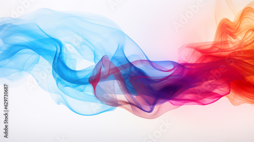 abstract colorful smoke in the form of a wave. Generative Ai. 