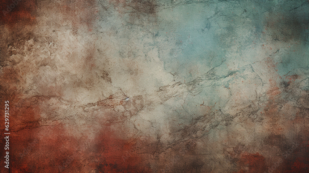 old rust background with spots and cracks. Generative Ai. 