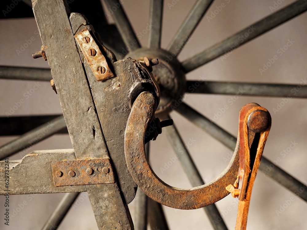 wheel of cutler, traditional job in Galicia. wheel and treadle. Roda de afiador wheel of cutler, traditional job in Galicia. wheel and treadle. Roda de afiador