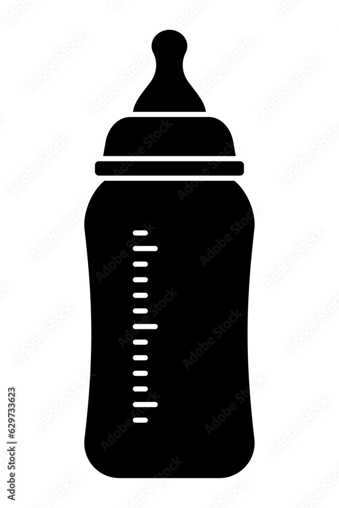 哺乳瓶のシルエット 哺乳瓶のシルエット