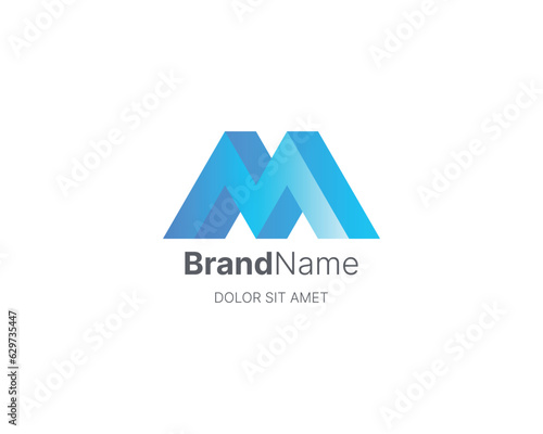Free Download Simple modern letter m logo - GFXLoad