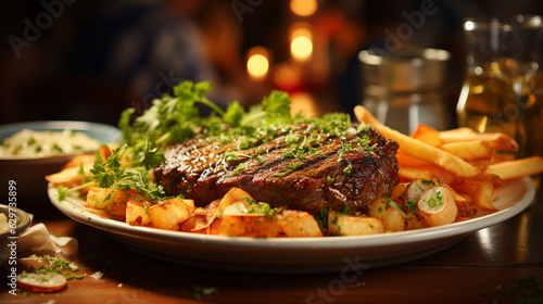Sizzling Steak Frites Delight