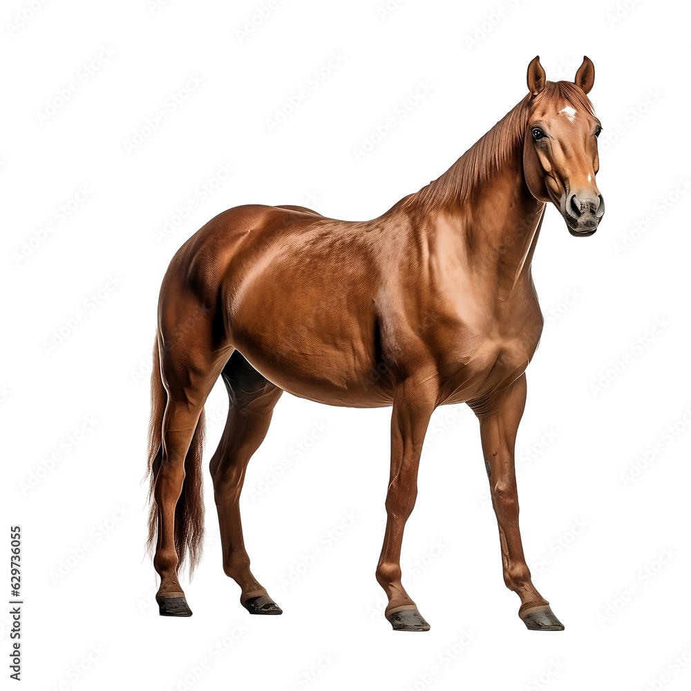 Fototapeta premium horse isolated on white background