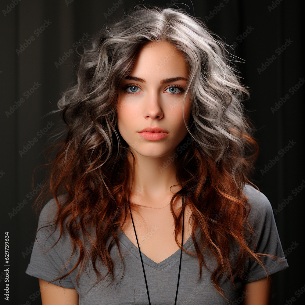 Portrait of a beautiful young woman Portrait of a beautiful young woman