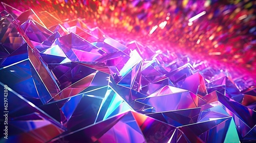 amazing photo of prismatic background highly detail. background with stars