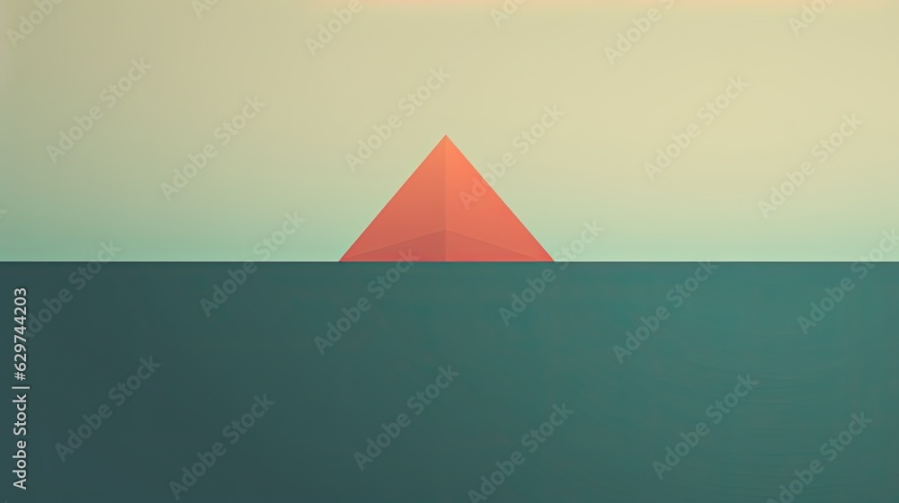 pyramids in the background minimalistic wallpaper