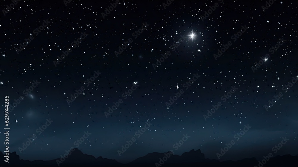 starry night sky with stars