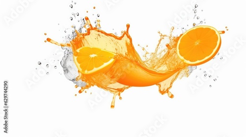 orange juice splash isolated © Vitor