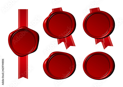 シーリングワックスとリボン　PNG