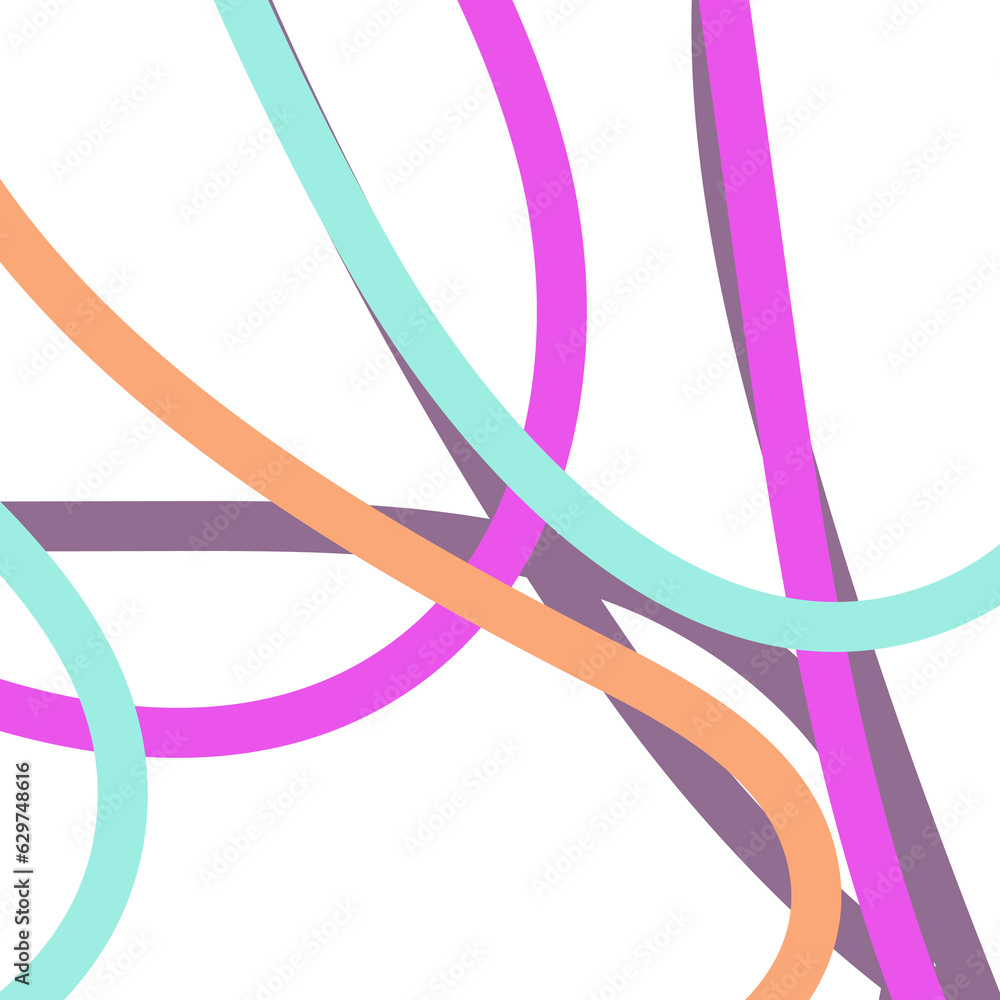 Colourful Squiggly Lines Background Colourful Squiggly Lines Background