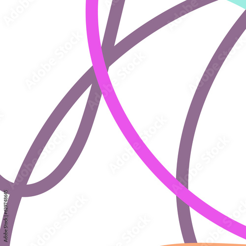 Colourful Squiggly Lines Background 