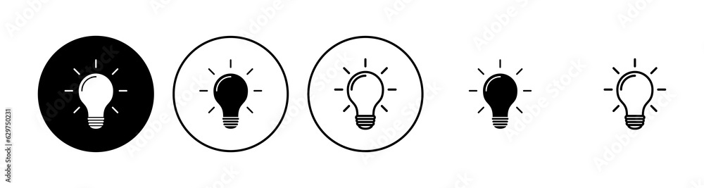Lamp icon set. Light bulb icon vector. idea symbol. Lamp icon set. Light bulb icon vector. idea symbol.