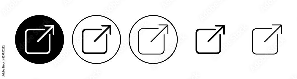 External link icon set. link icon vector. hyperlink symbol External link icon set. link icon vector. hyperlink symbol