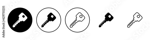 Key icon set. Key vector icon. Key symbol
