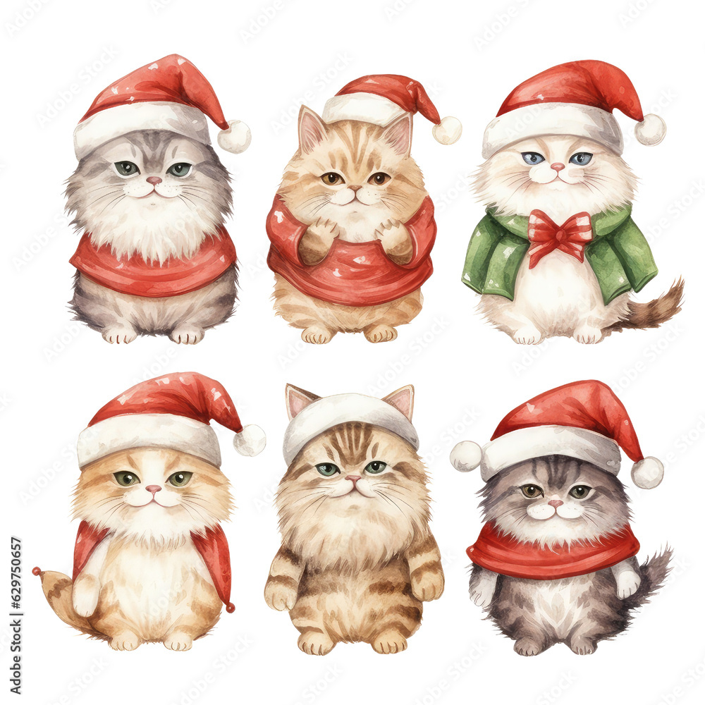 set cat santa set cat santa