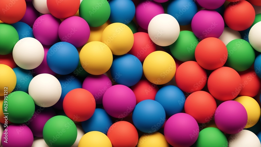 A Bunch Of Colorful Balls A Bunch Of Colorful Balls