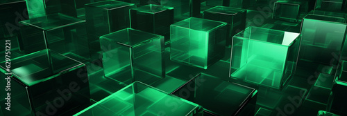 Abstract 3d background Abstract green 3D floor background 3D cubes background 3D square background 3D rectangle background