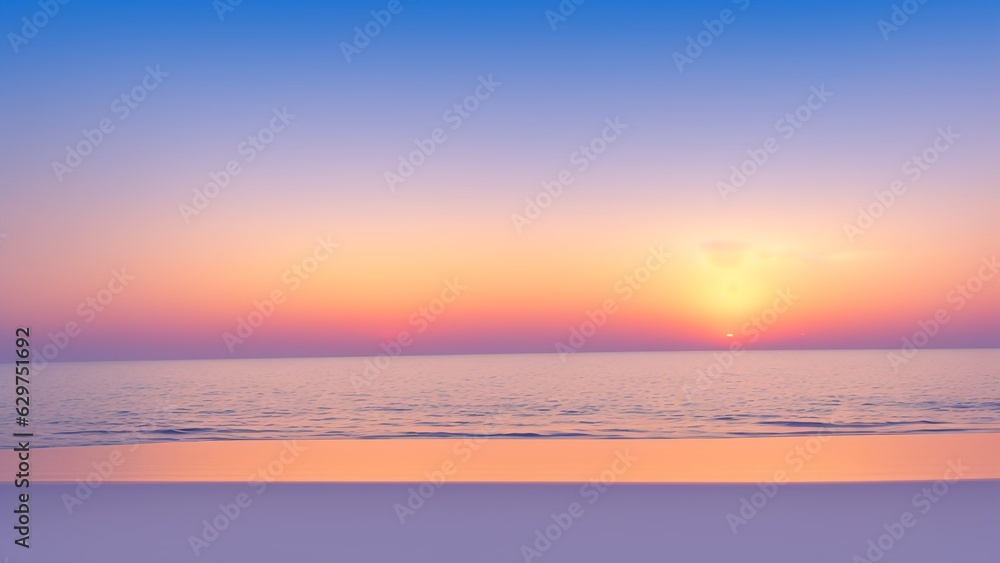 A Sunset On The Beach