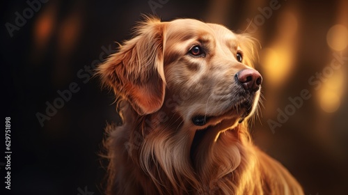 golden retriever portrait