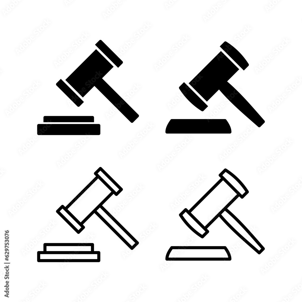 Gavel icon vector. judge gavel icon. auction hammer Gavel icon vector. judge gavel icon. auction hammer