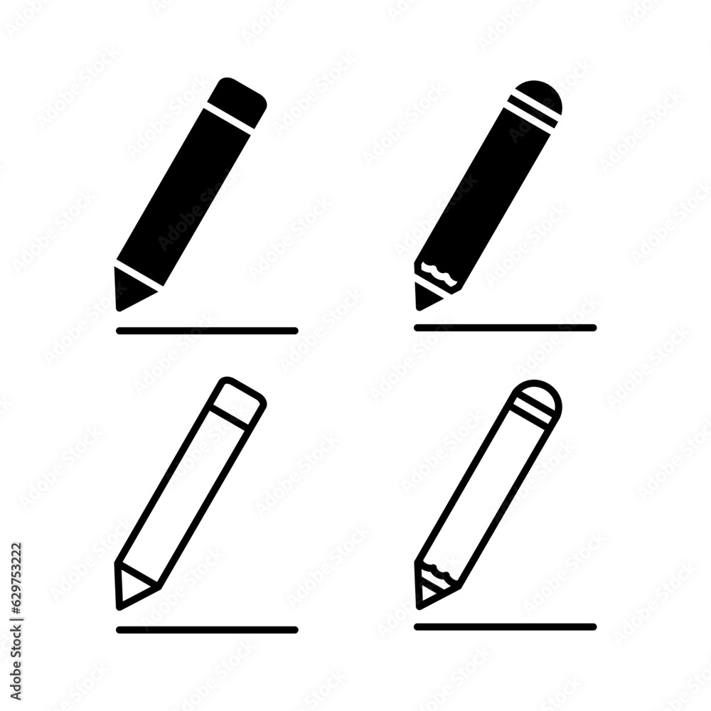Edit icon vector. edit document sign and symbol. pencil Edit icon vector. edit document sign and symbol. pencil
