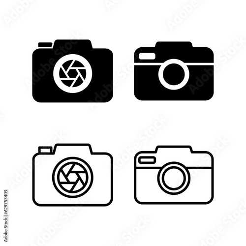 Camera Icon in trendy flat style isolated. Camera symbol web site design