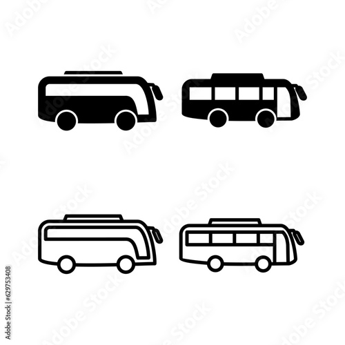 Bus icon vector. bus vector icon