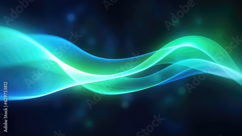 Abstract Neon colorful wavy background