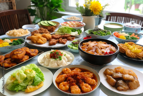 A Delicious Spread of Chinese Dishes