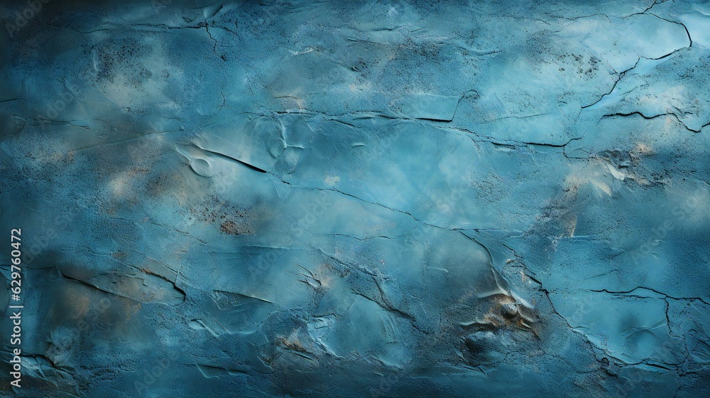 石膏を塗った青い石の背景