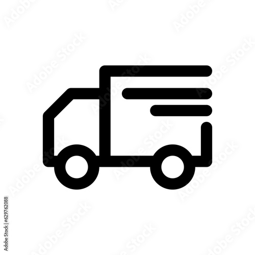 shipping icon line style vector