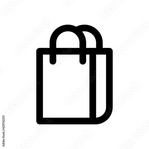 bag icon line style vector