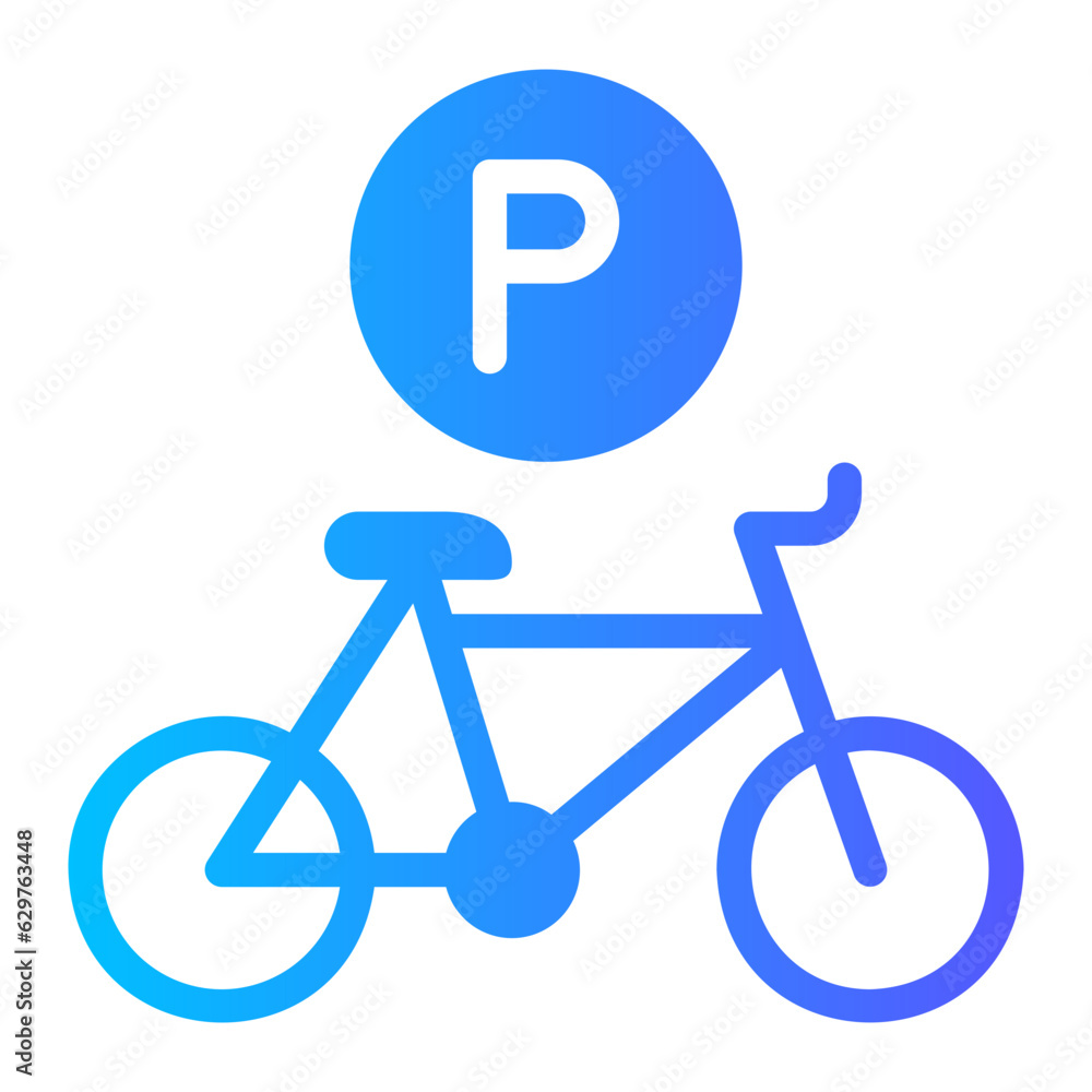 bike parking gradient icon bike parking gradient icon