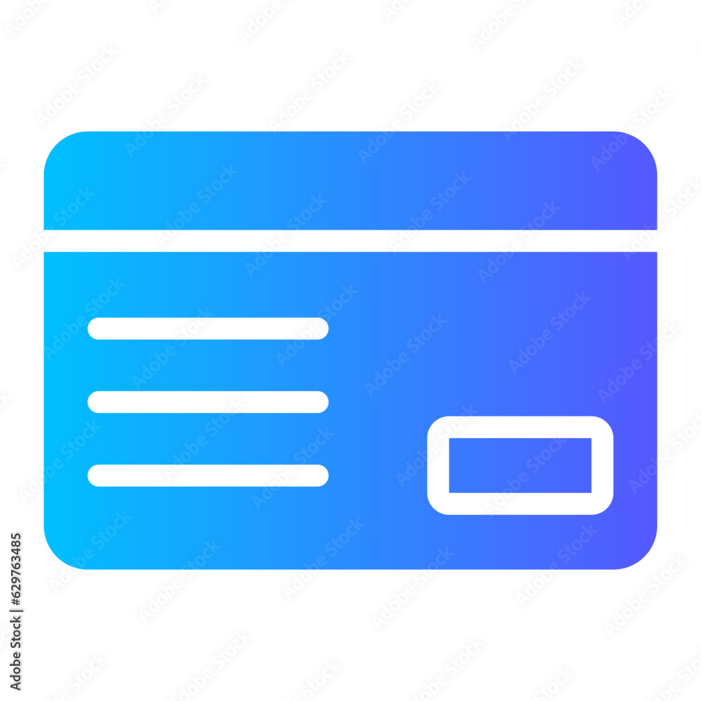 Parking card gradient icon