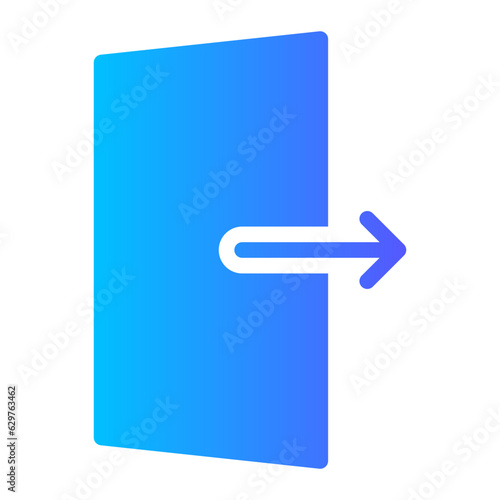 exit gradient icon