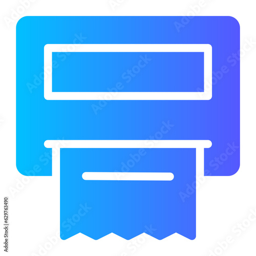 parking meter gradient icon
