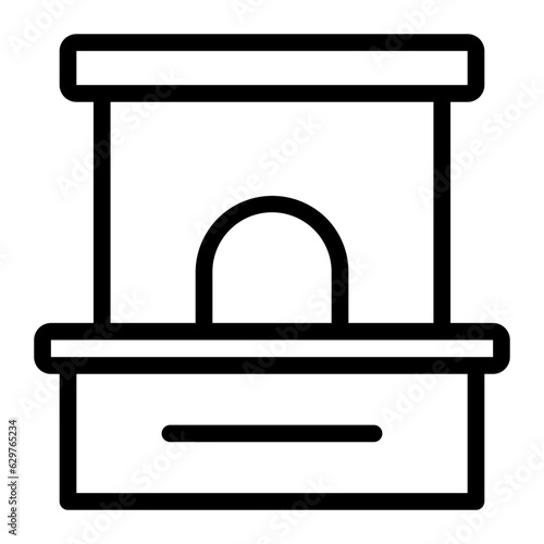 ticket office line icon