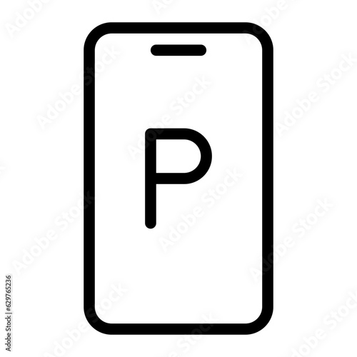 smartphone line icon