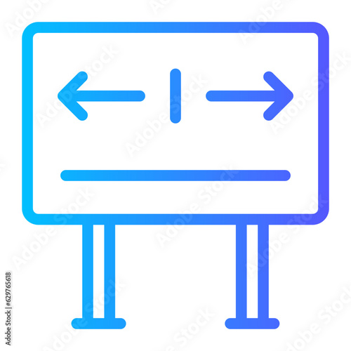 sign gradient icon
