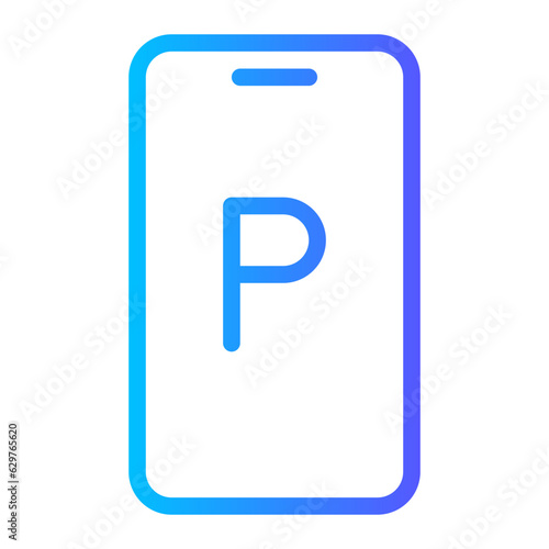 smartphone gradient icon
