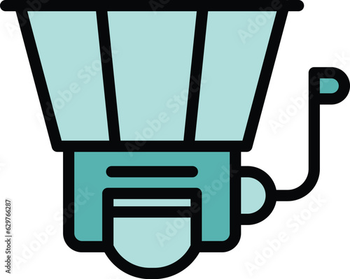 Brewery tool icon outline vector. Beer process. Tank drink color flat