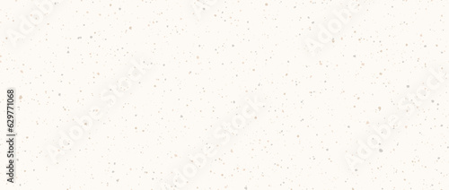 Light cream seamless grain paper texture. Vintage ecru background with dots, speckles, specks, flecks, particles. Craft repeating wallpaper. Natural white grunge surface background. Vector backdrop