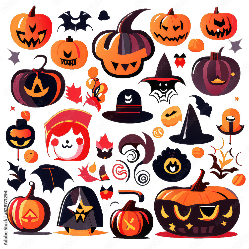 halloween pumpkin set halloween pumpkin set